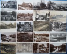 Postcards, Topographical, a selection of approx. 46 RP and printed cards to include views, rural,