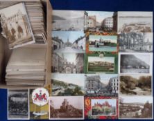 Postcards, Scotland, RPs, printed and artist drawn, approx. 400 cards to include Inveraray,
