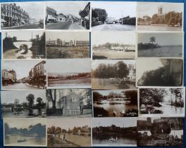 Postcards, Middlesex, a selection of 20 cards, with 19 RPs inc. Eel Pie Island, Marble Hill Park