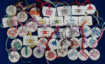 Horse Racing Badges, Ascot, a collection of 35+ Members badges, 1963-1973 all with original cords