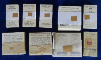 Trade cards, Various issuers, 37 apparently complete sets, all firm issuers G-H. Issuers include