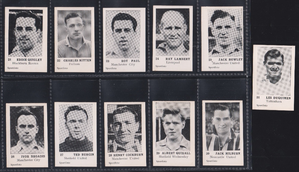 Trade cards, Daily Herald, Footballers, unbranded issue (Sportfoto credit at base) (31/32, missing - Image 4 of 4