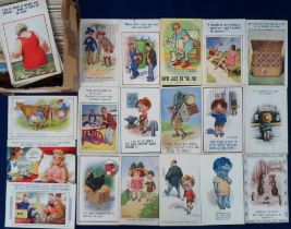 Postcards, Comic, a collection of approx. 232 comic cards, artists include F.E Morgan, McGill (