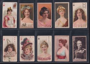 Cigarette cards, USA, ATC, mixture, 60 cards, including many different series of printed back '