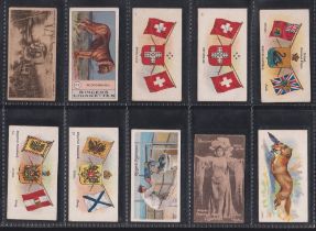 Cigarette cards, Mixed selection of 68 cards, many scarcer and unusual types noted including