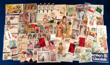 Trade cards, USA, a collection of approx. 80 mostly non-insert advertising cards, all early