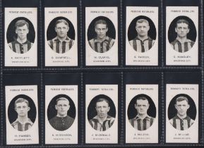 Cigarette cards, Taddy, Prominent Footballers (No Footnote), Bradford City (set, 15 cards) (mostly