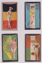 Cigarette cards, USA, Duke, Flags & Costumes XL sized (20/25) (mainly fair a few gd)