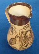 Collectables, Doulton Lambeth stoneware Boer War Jug 'South Africa 1900', 8” with portraits of