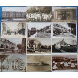 Postcards, Devon, an RP selection of 12 cards of Paignton inc. Deller's Café, Meadowside Camp,