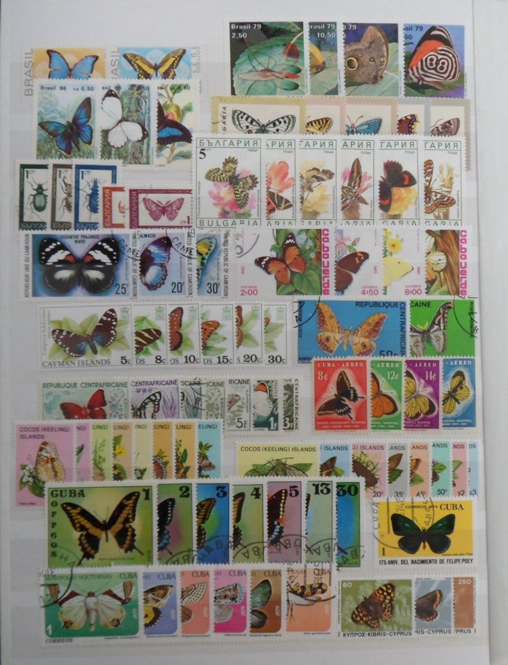 Stamps, Extensive all world thematic butterfly collection, mint and used to include minature sheets, - Image 4 of 6