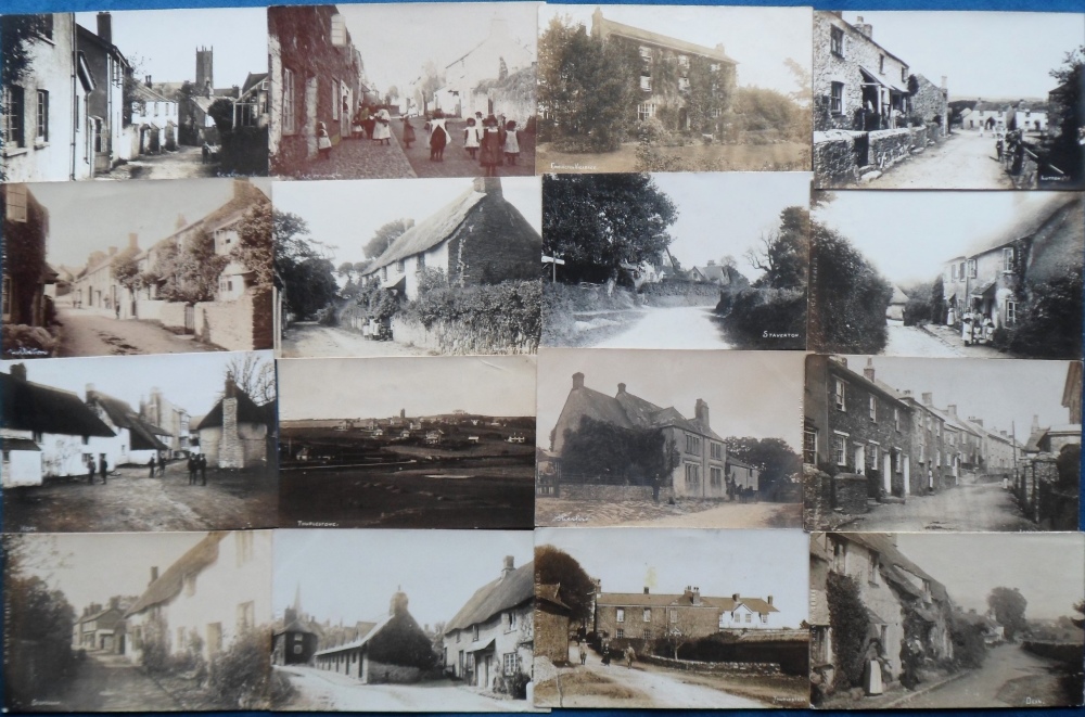 Postcards, Devon, an RP selection of 30 cards of Devon published by W.R Gay inc. Kingsley Rd