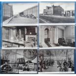 Postcards, London, a set of 6 cards featuring The Clement-Talbot Motor Works, Ladbroke Grove,