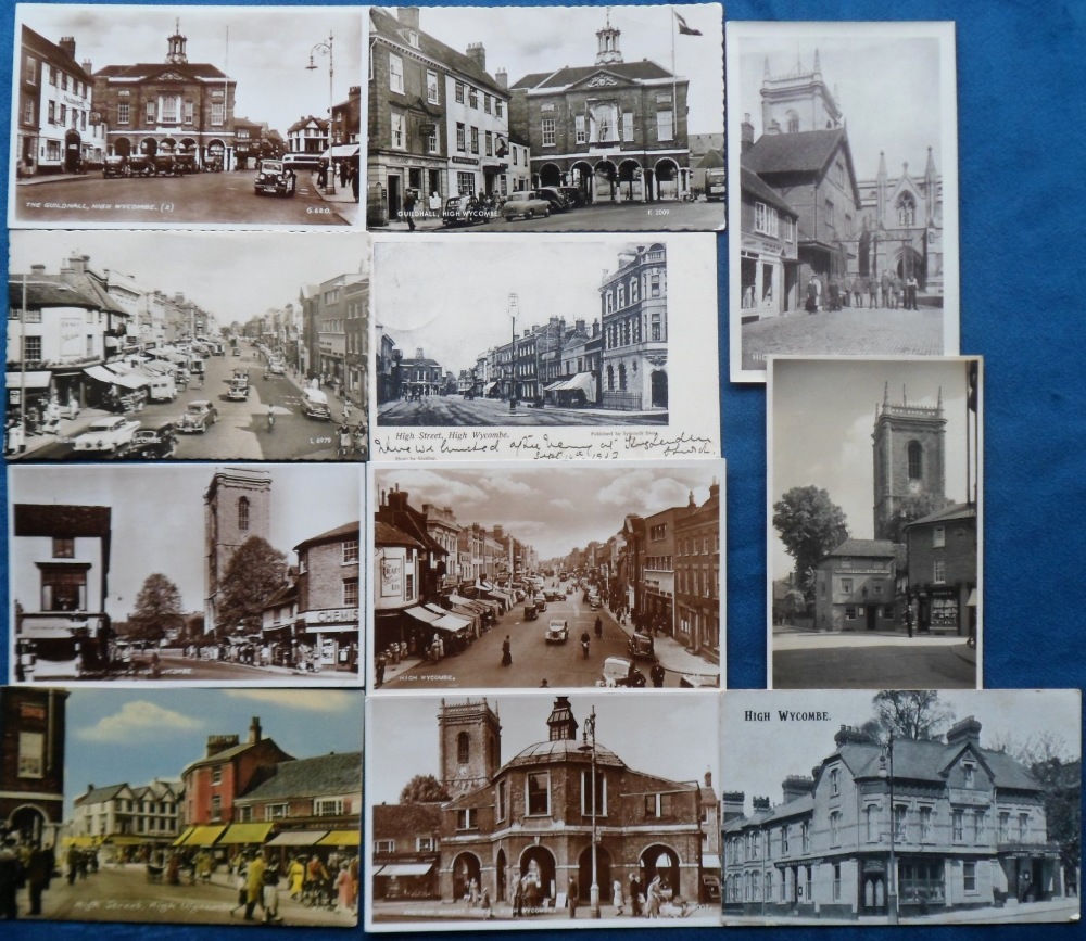 Postcards, Buckinghamshire, a selection of 23 cards of High Wycombe and its environs, with RPs of, - Image 2 of 2