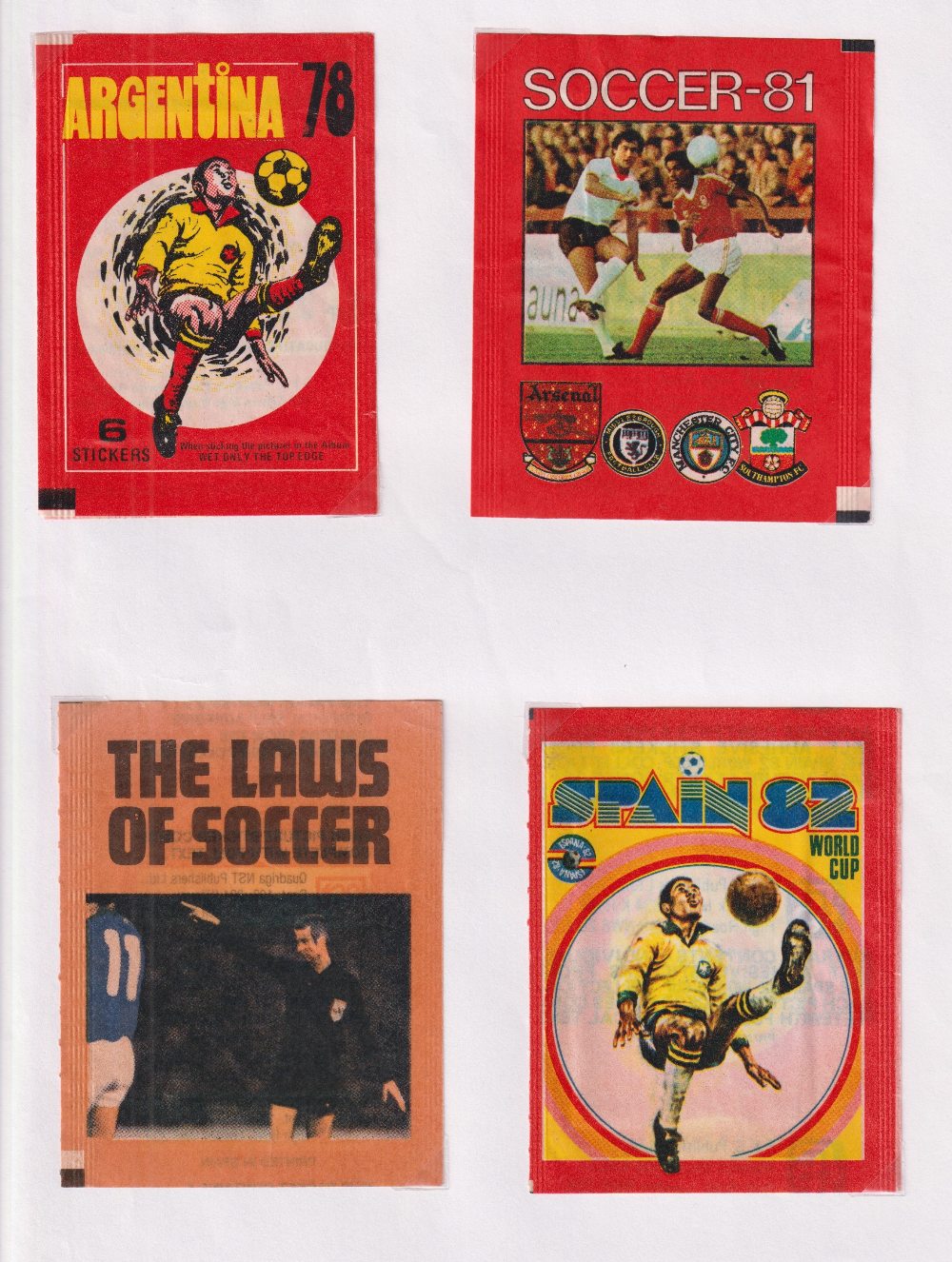 Trade cards packets, stickers etc, Football, a folder containing a collection of packets (some - Image 2 of 4