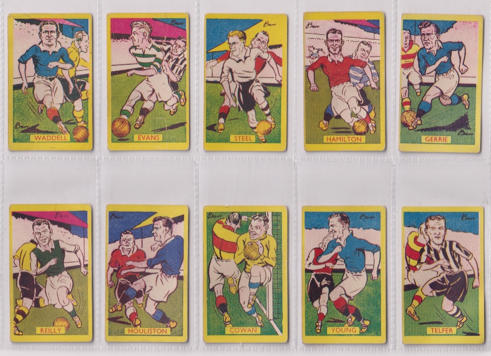 Trade cards, Football, A J Donaldson Sports Favourites Golden Series numbered 1-32 complete (gen