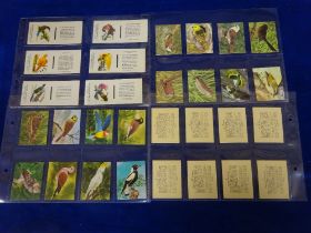 Trade cards, Various overseas issues, 3 complete sets bird related, Fosforera Espanola Bird