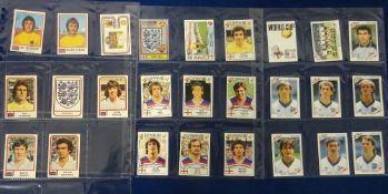 Trade cards, Football stickers, 140+ Panini stickers all featuring England players & team groups,