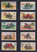 Trade cards, Lyons Maid, 2 complete sets, 100 Years of Motoring, Views of London (vg)