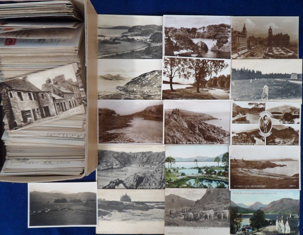 Postcards, Scotland, RPs, printed and artist drawn, approx. 400 cards to include Inveraray, - Image 2 of 2