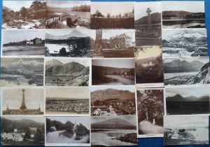 Postcards, Scotland, a collection of approx. 55 cards of Scotland, with RPs of Talla Bridge and