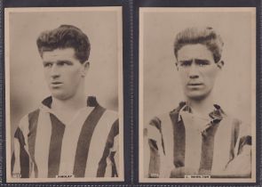 Cigarette cards, Phillips, Footballers (Premium Issue) 'P' size, 7 cards, all St Mirren Footballers,