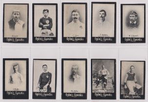 Cigarette cards, Ogden's Tabs type Item 95C Footballers, 42 cards including G O Smith, Raisbeck