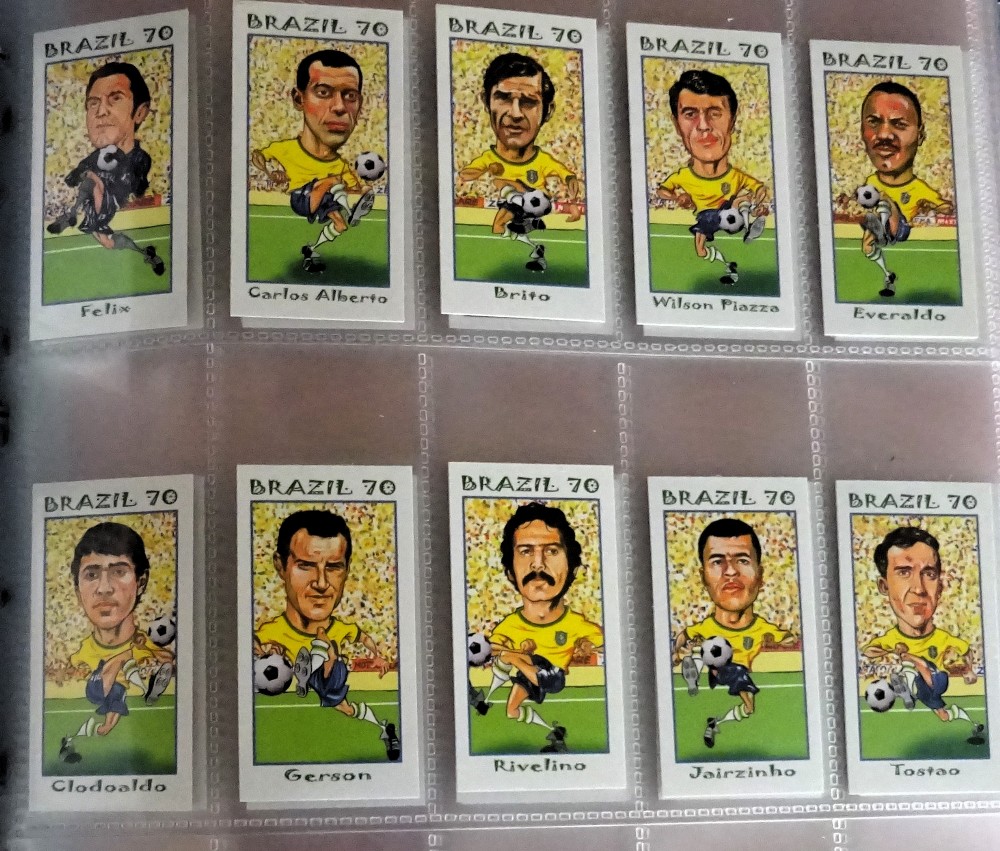 Trade cards, Football, large collection of 75 complete sets nearly all issued by Philip Neill.