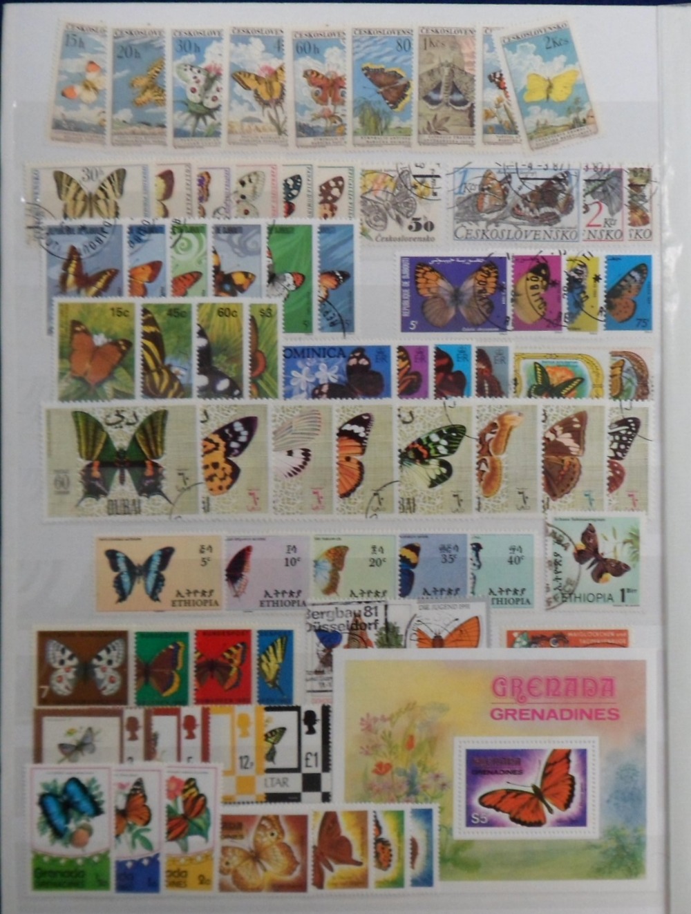 Stamps, Extensive all world thematic butterfly collection, mint and used to include minature sheets, - Image 5 of 6
