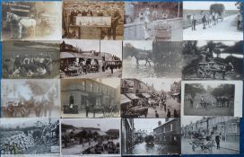 Postcards, a rural/social history selection of approx. 32 cards, with RPs of District Nursing