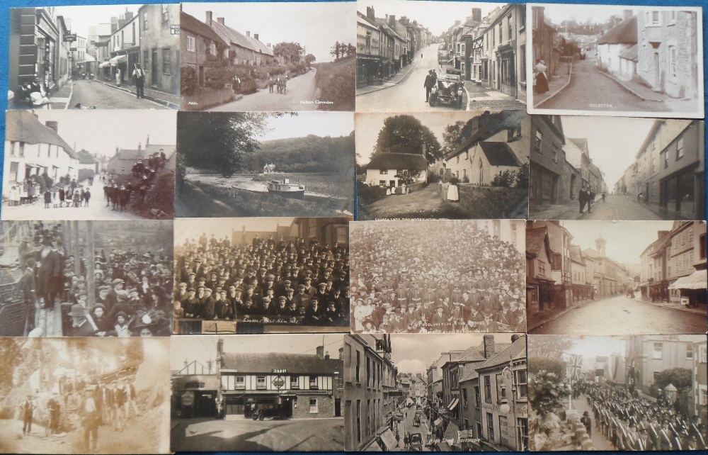 Postcards, Devon, a selection of approx. 28 cards of Devon towns and villages inc. RPs of