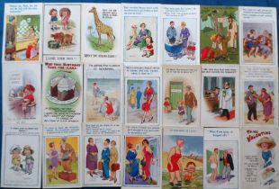Postcards, McGill, a mixed age collection of approx. 160 comic cards illustrated by Donald McGill.