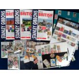Stamps, Box of GB & world kiloware in an album, on leaves, in packets and loose together with
