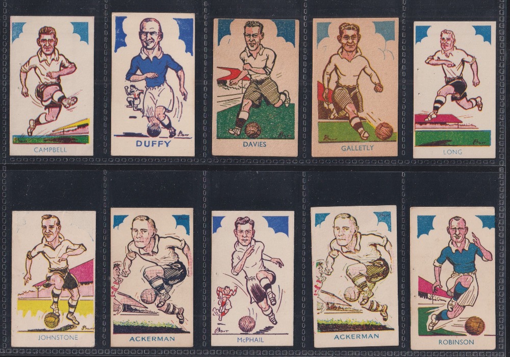 Trade cards, A J Donaldson, Sports Favourites (all football subjects) 84 cards, all featuring - Image 15 of 18