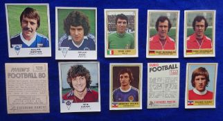 Trade cards, Football, approx. 310 Panini stickers from 2 series, Euro Football (180) includes Franz