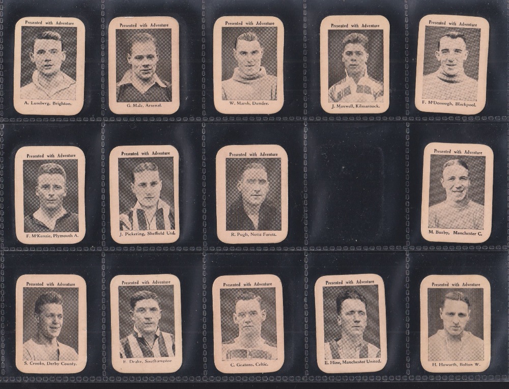 Trade cards, Thomson, Footballers - Hunt the Cup Cards, 'K' size (set, 52 cards) (gd) - Image 3 of 8