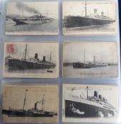 Postcards, Shipping, a mixed age shipping collection of approx. 475 cards of naval, merchant and