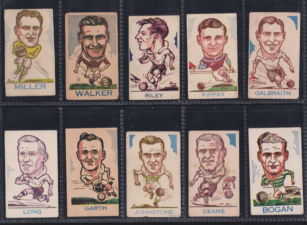 Trade cards, A J Donaldson, Sports Favourites (all football subjects with large heads) 20 cards, all - Image 3 of 4