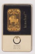 Gold, Munze Osterreich 10g 999.9 gold bar in original blister pack no. 065279, complete with