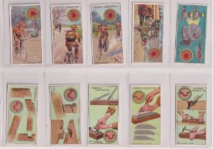 Cigarette cards, Ogden's, Boy Scouts, 1st, 2nd & 3rd Series, all Blue Backs (3 sets, 50 cards in