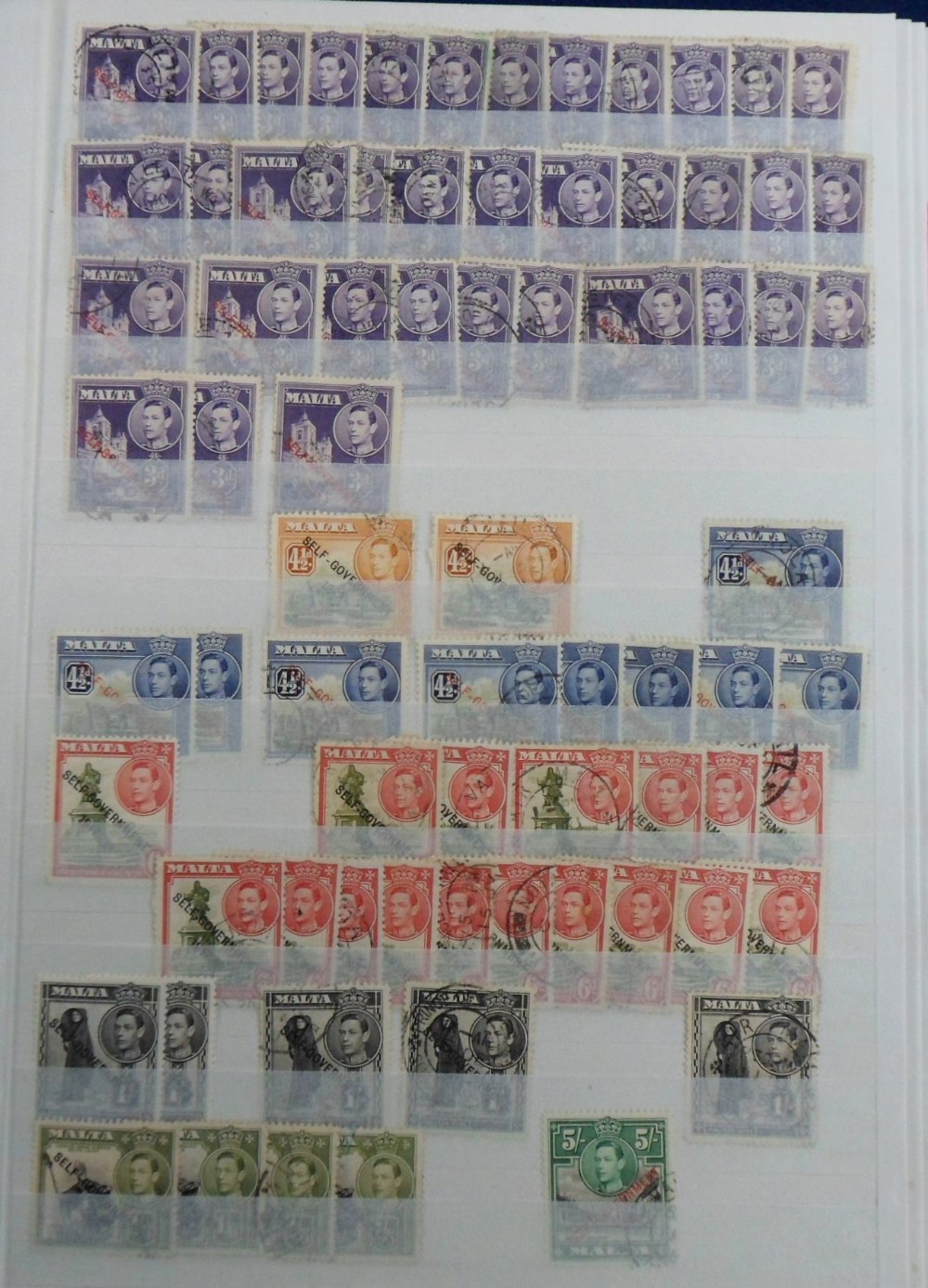 Stamps, Malta duplicated collection mint and used housed in a quality 64 side stockbook from a - Image 2 of 5