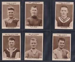 Trade cards, British Chewing Sweets (Oh Boy Gum), Photos of Footballers, 12 cards, Aston Villa (
