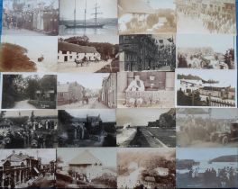 Postcards, a Cornwall selection of approx. 85 cards, with a few Devon, RPs include Antony Village,