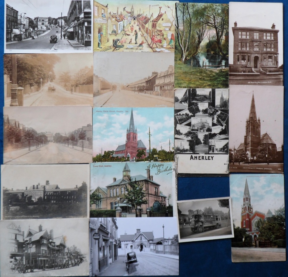 Postcards, Anerley, a collection of approx. 55 cards of Anerley S.E London in the Borough of - Image 3 of 3