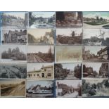 Postcards, Kent, a mixed collection of 34 cards, with many RPs inc. animal retirement home