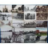 Postcards, Oxfordshire, a mainly village and street scene collection of approx. 39 cards, with RPs