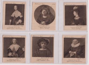 Cigarette cards, Ardath, Rembrandt Series (Spendo Cigarettes), Dutch issue, 'L' size (set, 40 cards)
