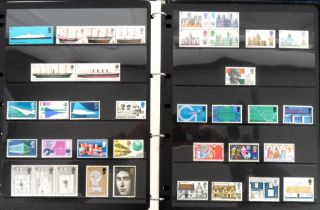 Stamps, GB QEII 1953-70 mint commemorative collection, 1969-70 mint commemorative collection and the