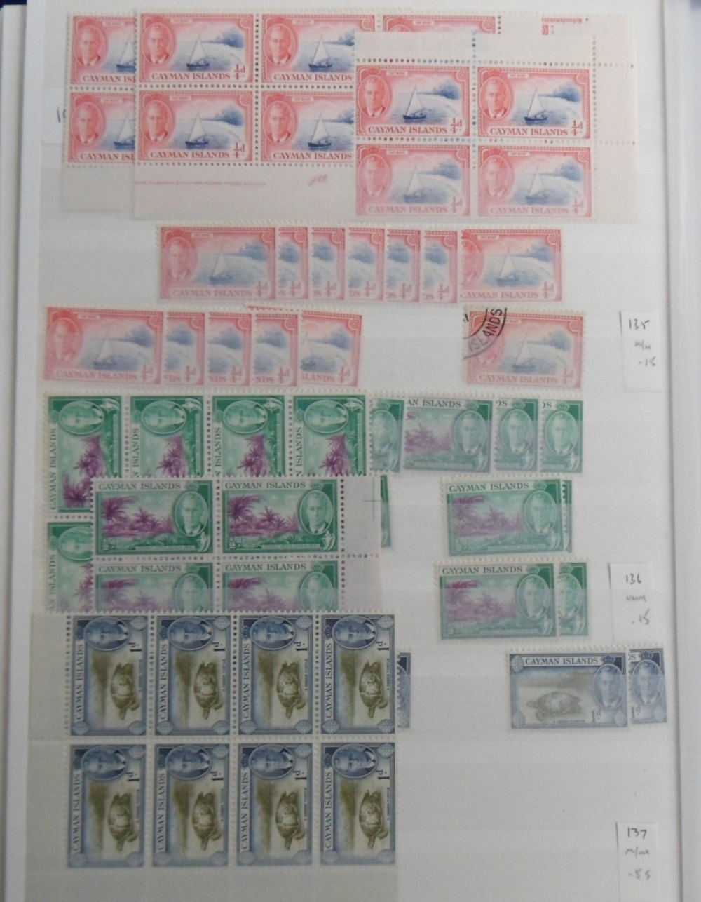 Stamps, Barbados, Bermuda and Cayman Islands duplicated collection mint and used housed in a quality - Image 5 of 6