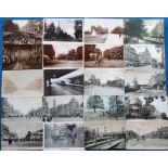 Postcards, London, a selection of approx. 42 cards of London Suburbs, with RPs of Plumstead Rose Soc